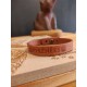 Bracelet cuir caramel