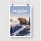 Affiche - L'ours brun des Pyrénées