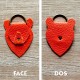 Porte clé en cuir