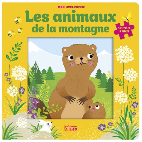 Livre Puzzle - Les animaux de la Montagne