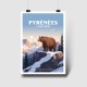 Affiche - L'ours brun des Pyrénées
