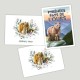 Lot de 12 cartes - 3 illustrations différentes