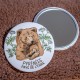 Miroir de poche ourse et ourson