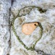 Collier pendentif en cuir patte d'ours