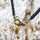 Collier pendentif en cuir patte avant d'ours