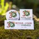 Magnet carré "30 ans du retour de l'ours"