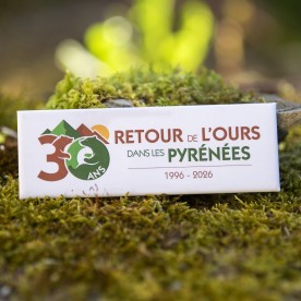 Magnet rectangle "30 ans du retour de l'ours"