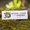 Magnet rectangle "30 ans du retour de l'ours"
